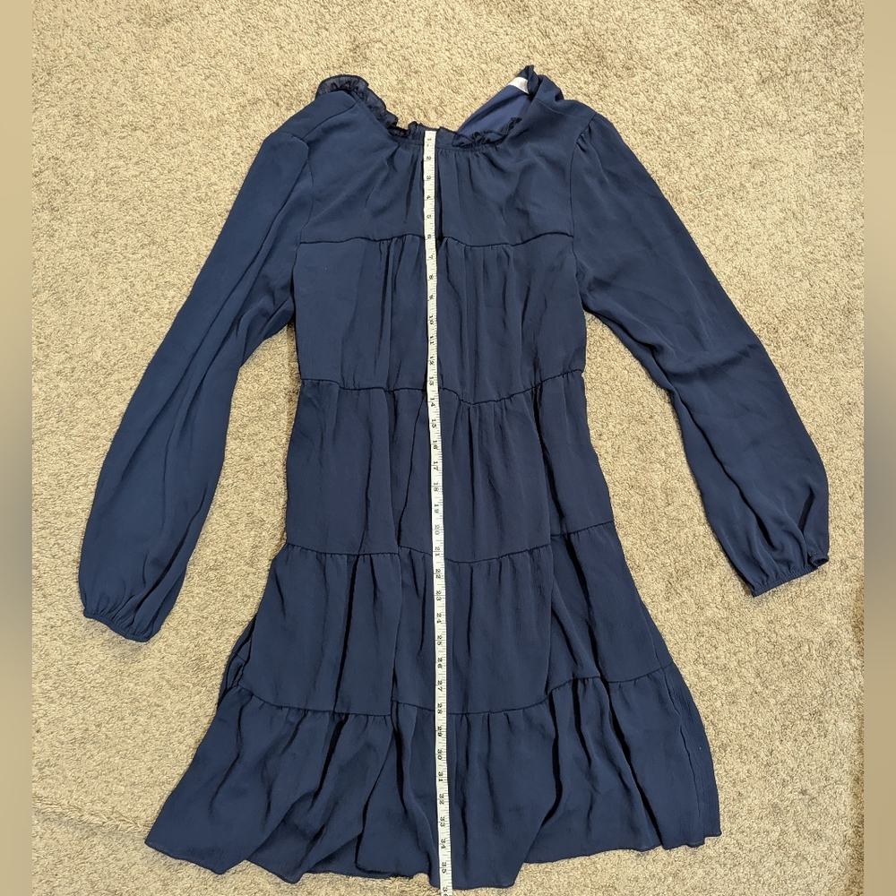 Navy Long Sleeve Dress